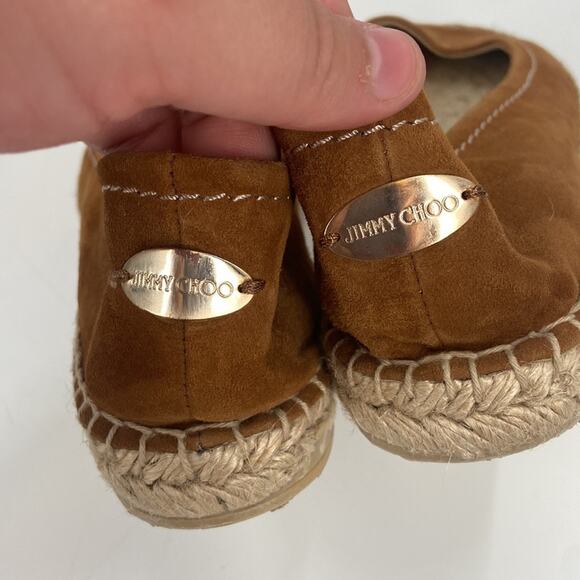 Jimmy Choo brown suede espadrille loafers - Picture 5 of 12